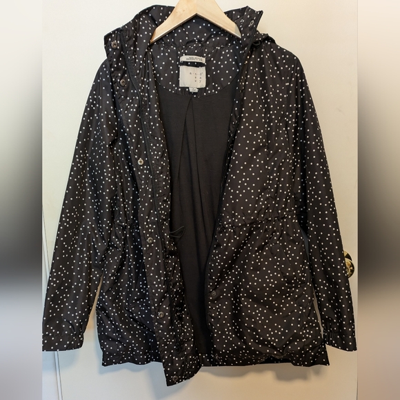 Hooded Polka Dot Rain Jacket - Small - Picture 3 of 11